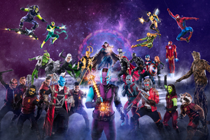 Marvel Avengers Superheroes Cosplay Wallpaper
