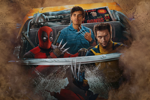 Marvel Deadpool And Wolverine 2024 Movie (1336x768) Resolution Wallpaper