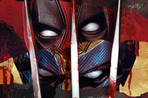 Marvel Deadpool And Wolverine 2024 Wallpaper