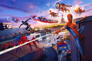Marvel Disneyland 4k Wallpaper