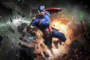 Marvel Duel Captain America Wallpaper