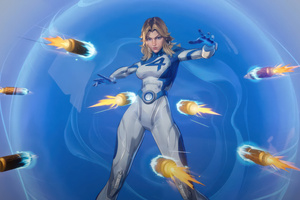 Marvel Rivals Sue Storm As Invisible Woman 2025 (2880x1800) Resolution Wallpaper