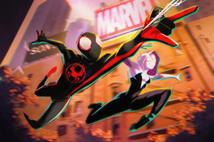 Marvel Spiderman And Gwen Stacy (1152x864) Resolution Wallpaper