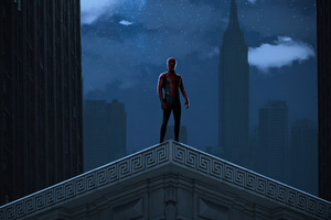 Marvel Spiderman Watcher (1360x768) Resolution Wallpaper
