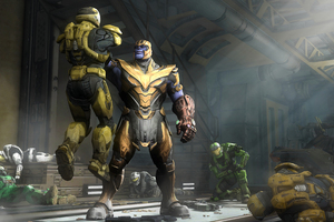 Marvel Thanos And Halo Spartan