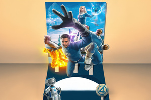 Marvel The Fantastic Four First Steps Heroes (2048x2048) Resolution Wallpaper