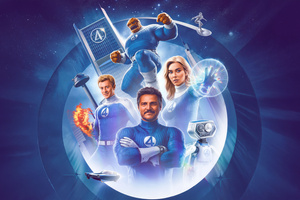 Marvel The Fantastic Four First Steps Team (2048x2048) Resolution Wallpaper
