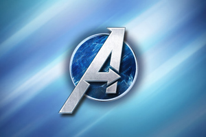 Marvels Avengers Logo (320x240) Resolution Wallpaper