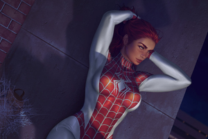 Mary Jane As Spider Girl Wallpaper