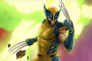 Masked Wolverine (1024x768) Resolution Wallpaper