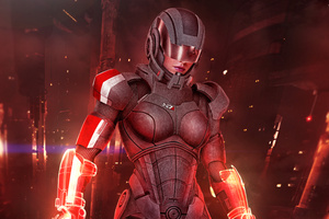 Mass Effect 3 Shepard Femshep (1920x1200) Resolution Wallpaper