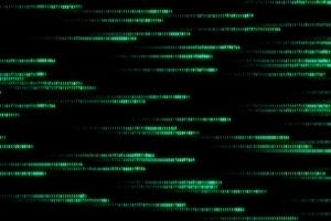 Matrix Binary Code Green Wallpaper