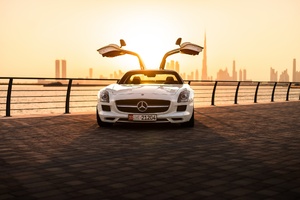Mercedes Benz SLS AMG Sports Car Wallpaper