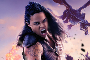 Michelle Rodriguez As Holga Kilgore In Dungeons And Dragons Honor Among Thieves (2932x2932) Resolution Wallpaper
