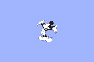 Mickey Mouse Minimal (3840x2400) Resolution Wallpaper