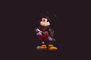 Mickey Mouse Minimalism 5k (2048x1152) Resolution Wallpaper