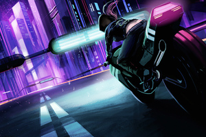 Midnight Rider (2048x2048) Resolution Wallpaper