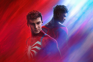 Miles And Peter In Marvels Spider Man 2 Game (5120x2880) Resolution Wallpaper