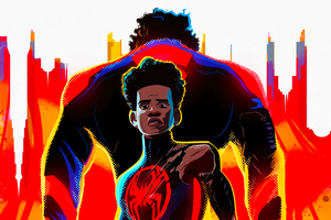 Miles And Peter Parker Spiderman Across The Spiderverse