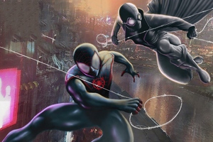Miles Morales And Spider Noir