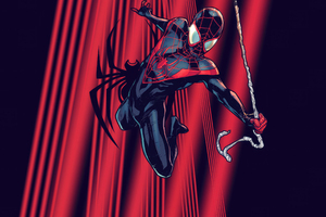 Miles Morales Artistic Marvel Wallpaper