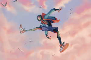 Miles Morales Ascends (2560x1080) Resolution Wallpaper
