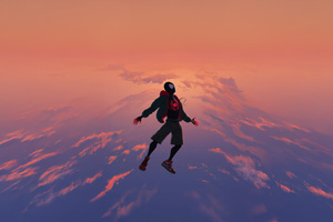 Miles Morales Beyond The Horizon (2048x2048) Resolution Wallpaper