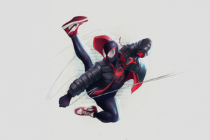 Miles Morales Fight For Justice (1360x768) Resolution Wallpaper