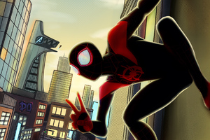Miles Morales In Avengers Universe (1600x900) Resolution Wallpaper
