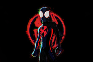 Miles Morales Into The Spider Verse (1360x768) Resolution Wallpaper