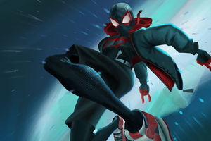 Miles Morales Into The Spiderverse (2048x1152) Resolution Wallpaper