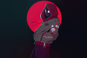 Miles Morales Swings Into Action (2932x2932) Resolution Wallpaper