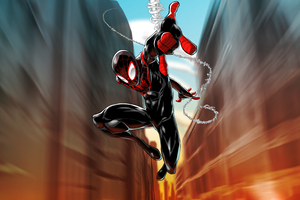 Miles Morales Takes The Stage (1400x1050) Resolution Wallpaper