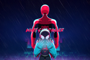 Miles Morales What Up Danger (1600x900) Resolution Wallpaper