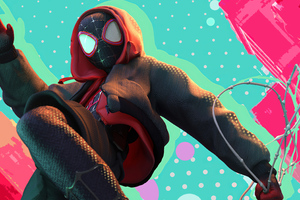 Miles Spiderman 4k (2560x1024) Resolution Wallpaper