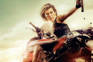 Milla Jovovich In Resident Evil The Final Chapter Wallpaper