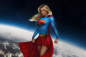 Milly Alcock As Supergirl Mystic (2048x2048) Resolution Wallpaper