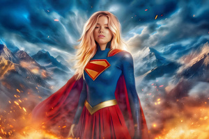 Milly Alcock As Supergirl Solitude (1280x1024) Resolution Wallpaper