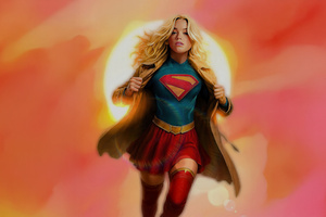 Milly Alcock S Supergirl Fanart (320x240) Resolution Wallpaper