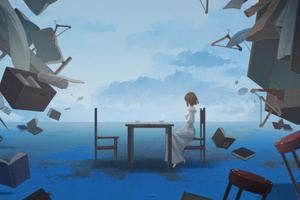 Mind Thoughts Floating (1360x768) Resolution Wallpaper