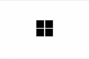 Minimalistic Windows Logo White 4k