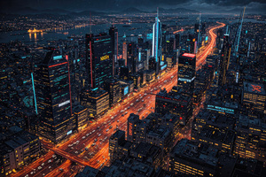Modern City Lights And Nights 4k (3840x2160) Resolution Wallpaper