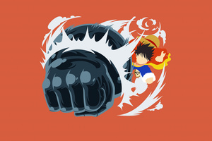 Monkey D Luffy Punch (2932x2932) Resolution Wallpaper