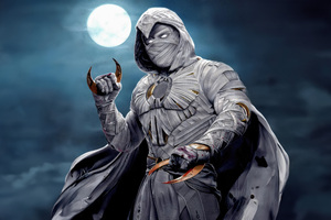 Moon Knight Divine Power 8k Wallpaper