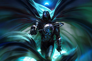 Moon Knight Regal Power (2048x2048) Resolution Wallpaper