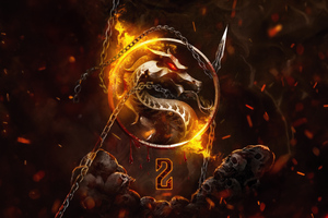 Mortal Kombat 2 Fire 5k (1366x768) Resolution Wallpaper