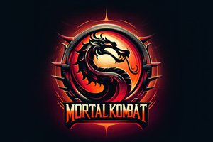 Mortal Kombat Logo (1400x900) Resolution Wallpaper