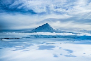 Mount Erebus On Antarctica