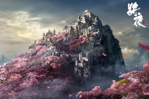 Mountain Castle Japan 4k (2560x1700) Resolution Wallpaper