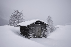 Mountain Hut Snow 5k
